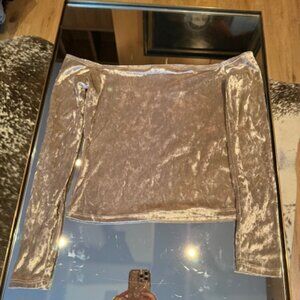 Urban Outfitter's NWT Women's Silver Going Out Top - S